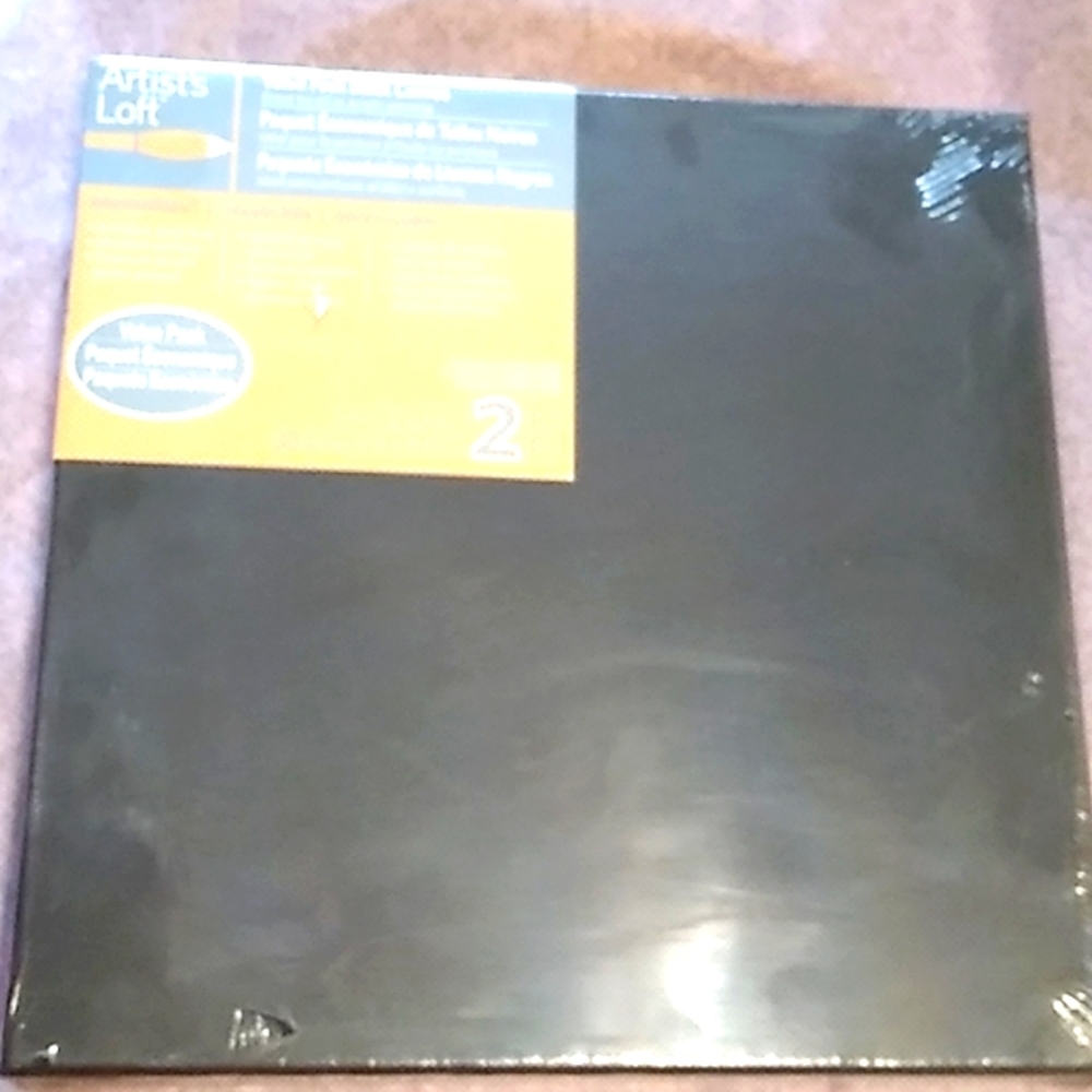 Artist Loft Black Canvas (2Pack)